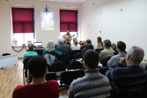 Andriy, the sound engineer at church, shared a Christmas song